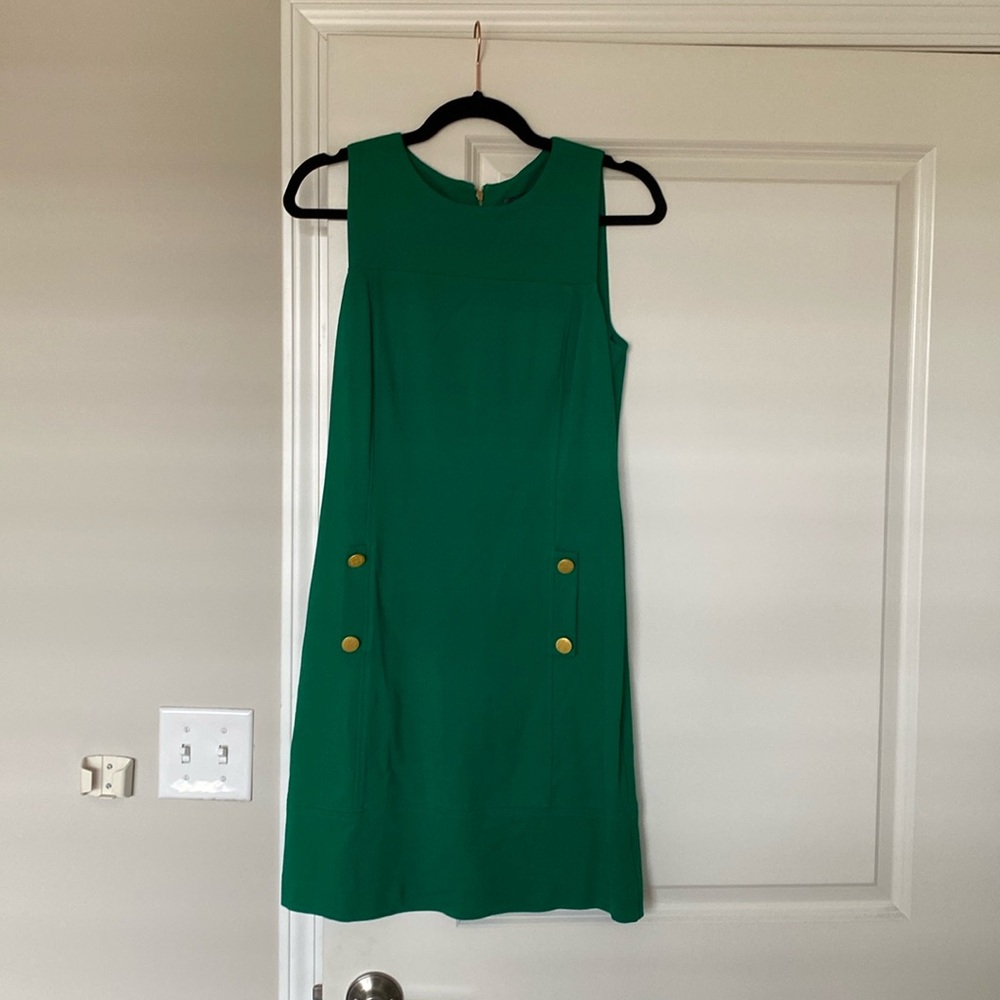 Green shift dress (2)